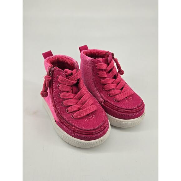 BILLY Classic DR II High Top Wrap Zip Pink Print Toddler Sz US 6 Wide - Picture 2 of 7